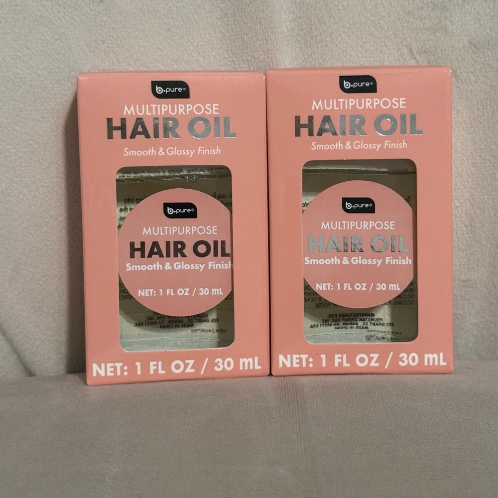 b.pure – Multi-Use Hair Oil, Soft & Shiny (1 fl oz / 30 ml), Pack of 2.